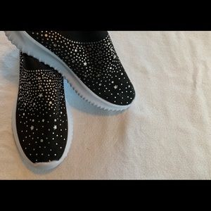 Black flats with Rhinestones